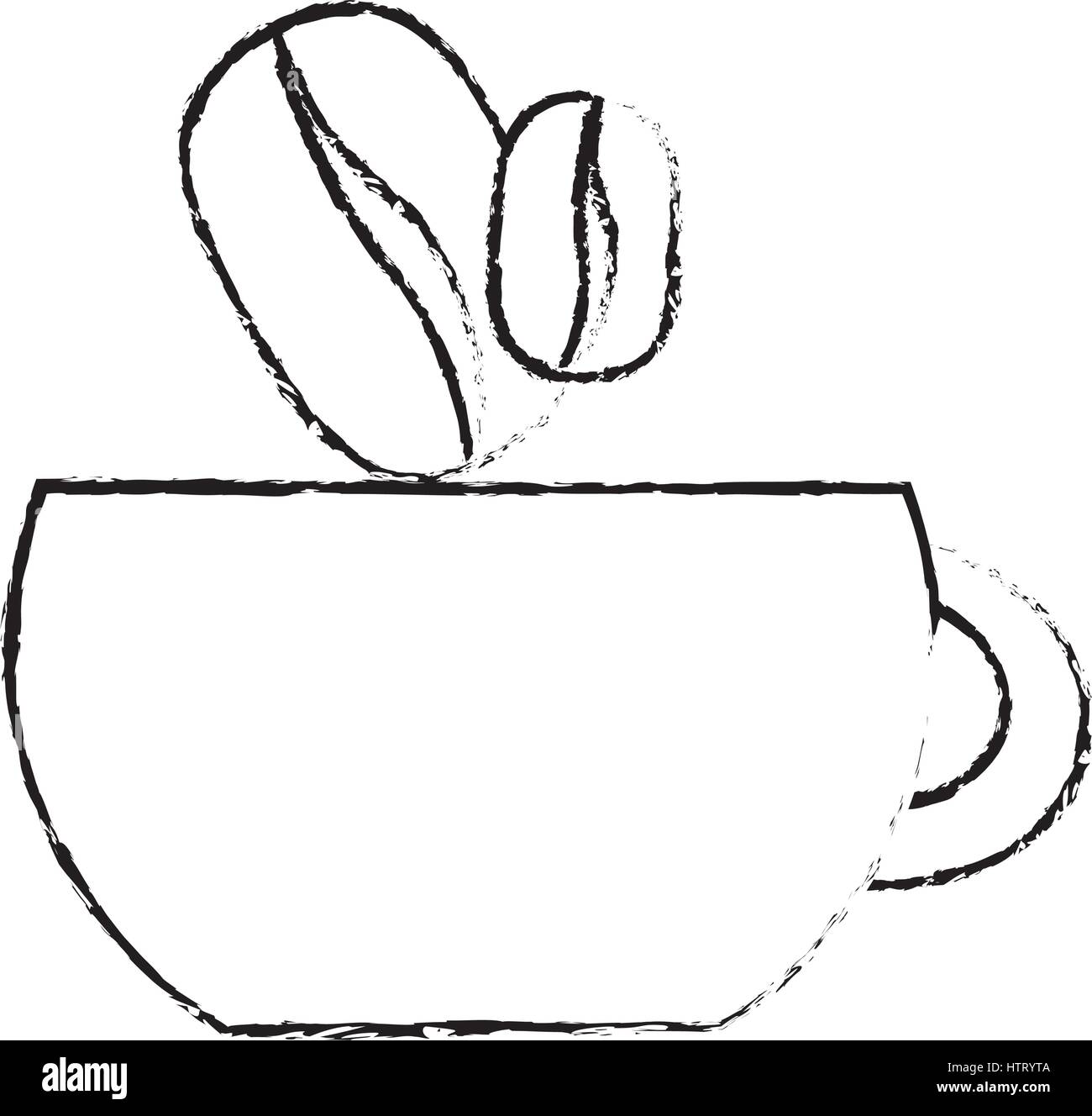 Delicious coffee cup icon vector Banque d'images noir et blanc - Page 3 -  Alamy