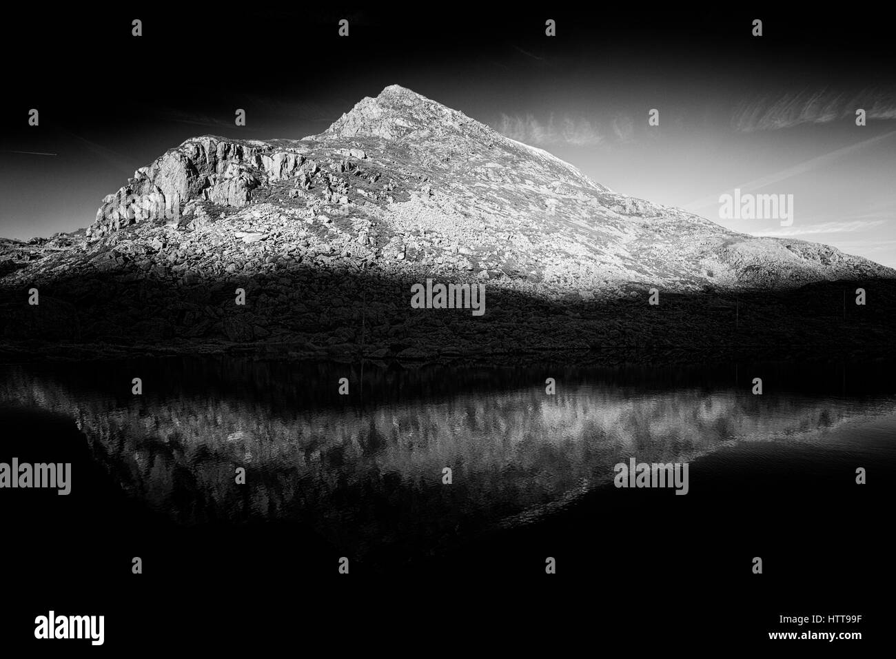 Le Parc National de Snowdonia au début de l'hiver Banque D'Images