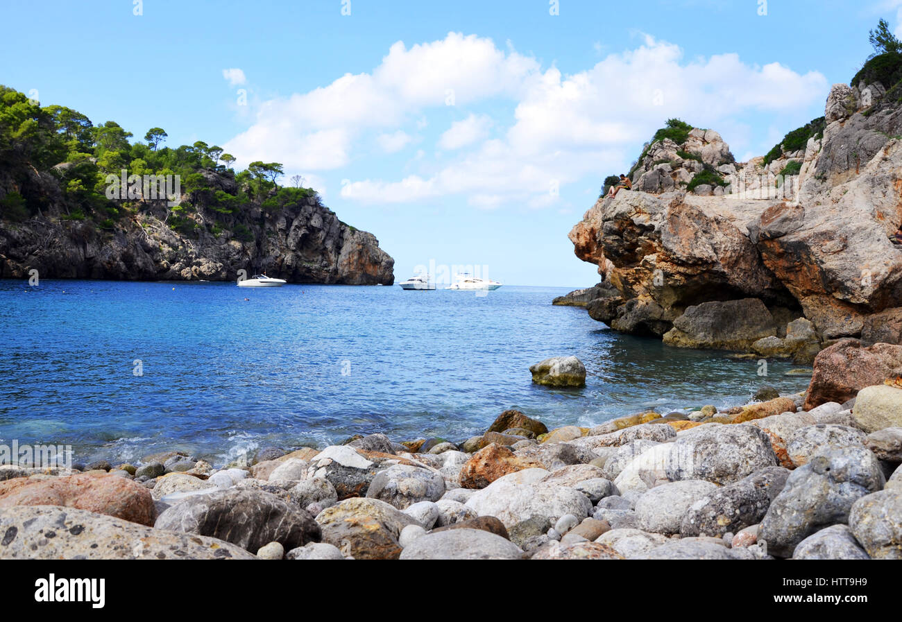 L'AICA de Deia (torrent), Majorque, Espagne Banque D'Images