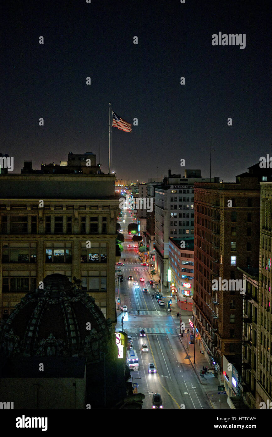 American street at night Banque D'Images