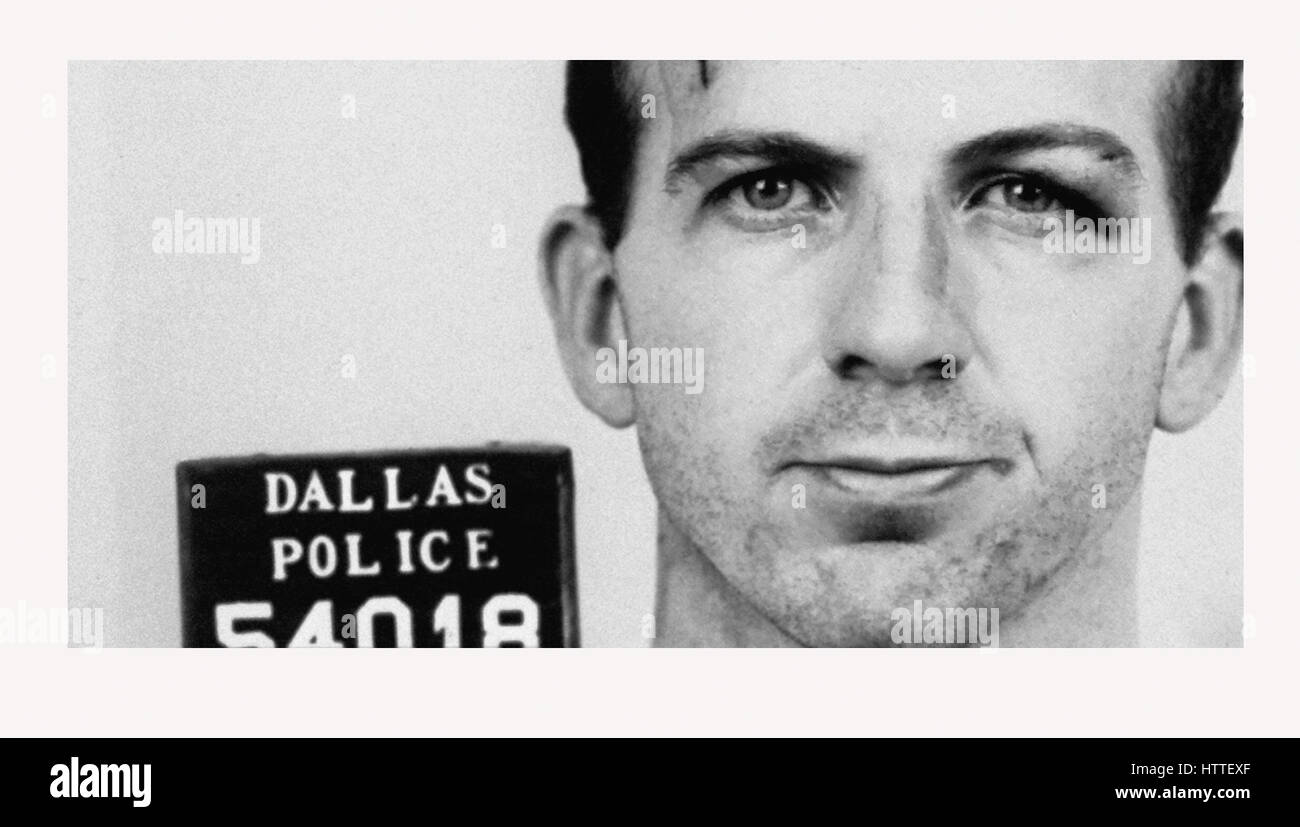 Lee Harvey Oswald" ugshot «La Police après l'assassinat du Président John F Kennedy Banque D'Images