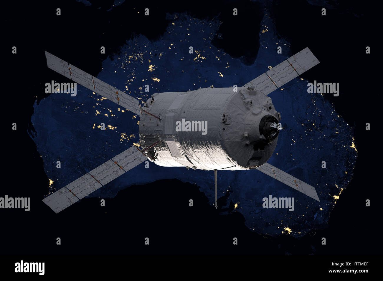 Vaisseaux Cargo - Le véhicule de transfert automatique sur la planète Terre. Banque D'Images