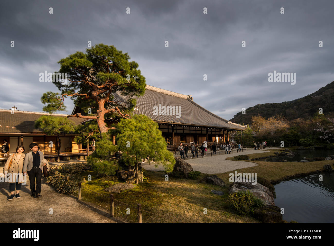 Tenryu ji, quartier Sagano, Kyoto, Japon Banque D'Images