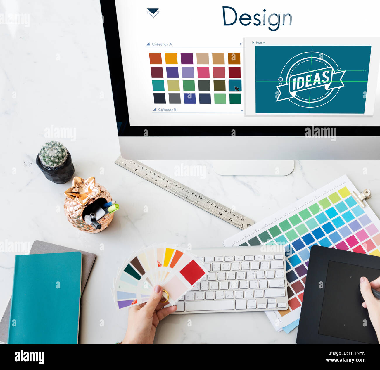 Être créatif Design Concept Logo Inspiration Banque D'Images