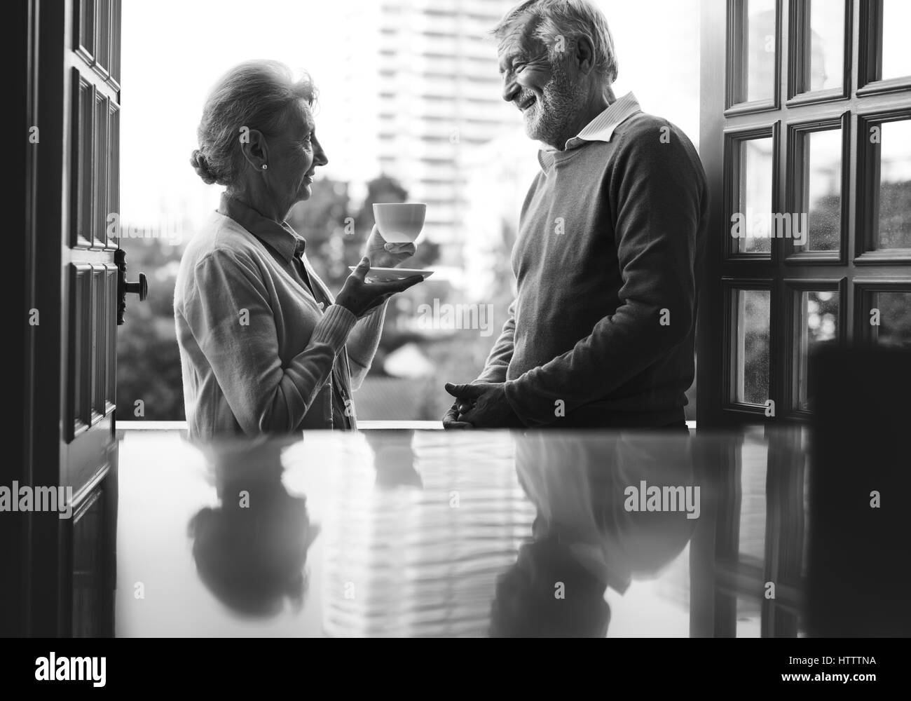 Vie quotidienne Couple Bonheur Banque D'Images