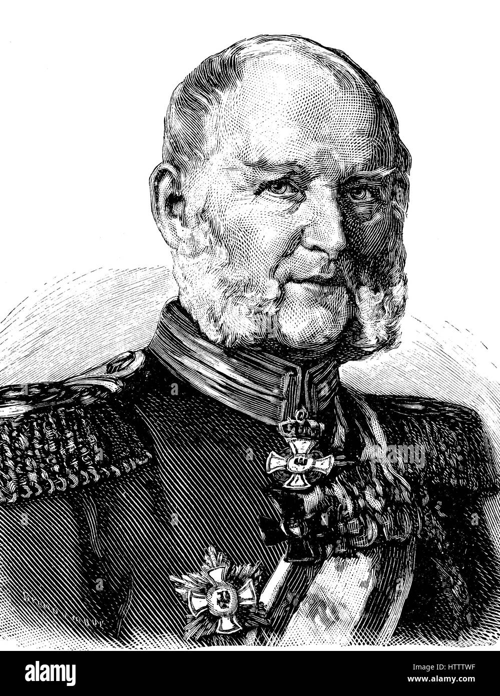 Les militaires de l'Allemagne à la guerre franco-prussienne de 1870 - 1871, Gottfried Heinrich Grimm, 21 juin 1804 - 24 décembre 1884, était un Prussian-German et médecin médecin militaire, reproduction d'une gravure sur bois à partir de 1882, l'amélioration numérique Banque D'Images