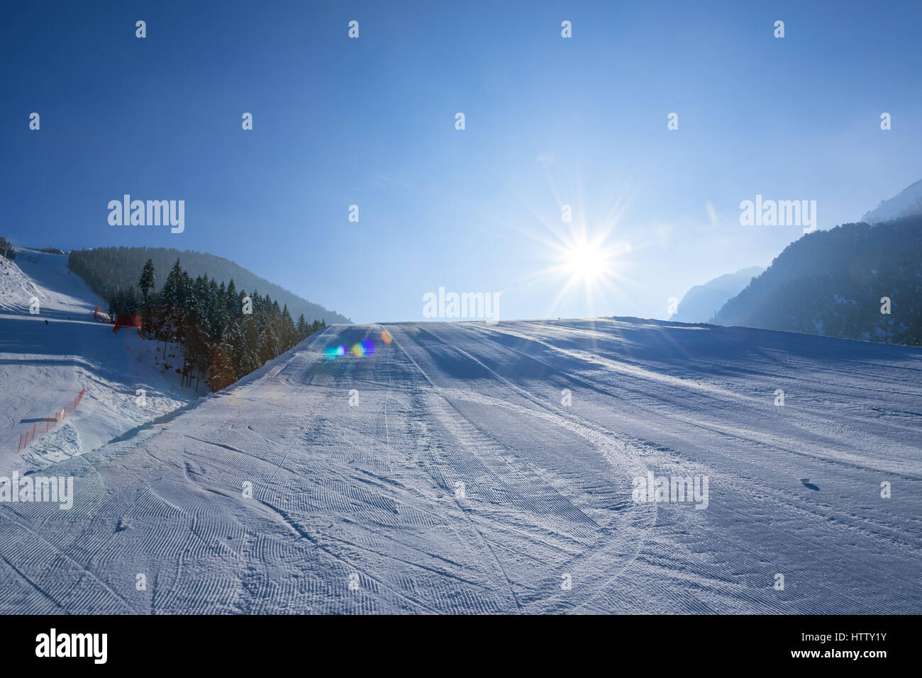 BANSKO, Bulgarie. Janvier, 2017. C'est l'hiver station en Bulgarie avec de longues pistes de ski et la riche histoire culturelle Banque D'Images