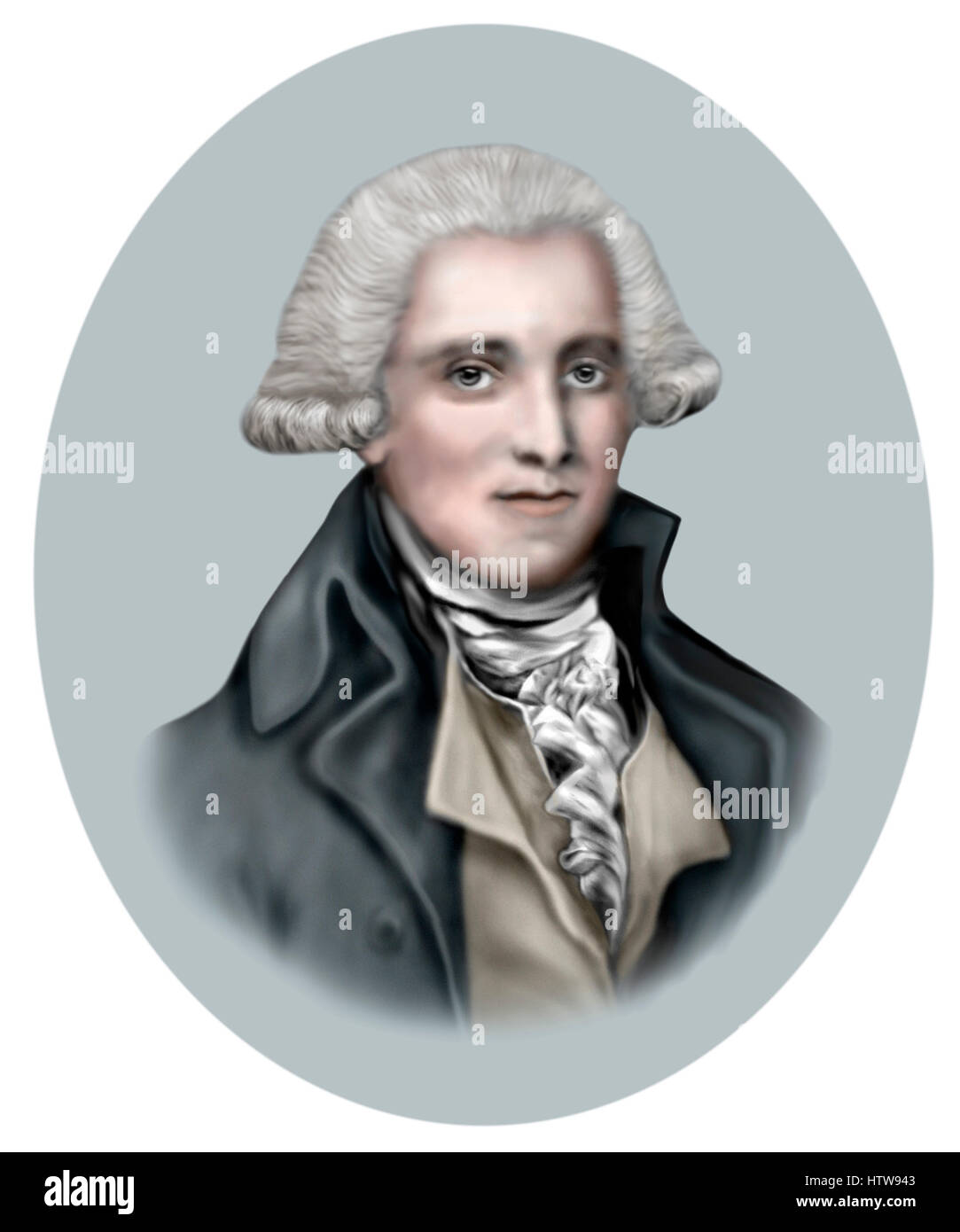 Samuel Hearne, 1745-1792 Anglais, explorateur et commerçant de fourrures, naturaliste Banque D'Images