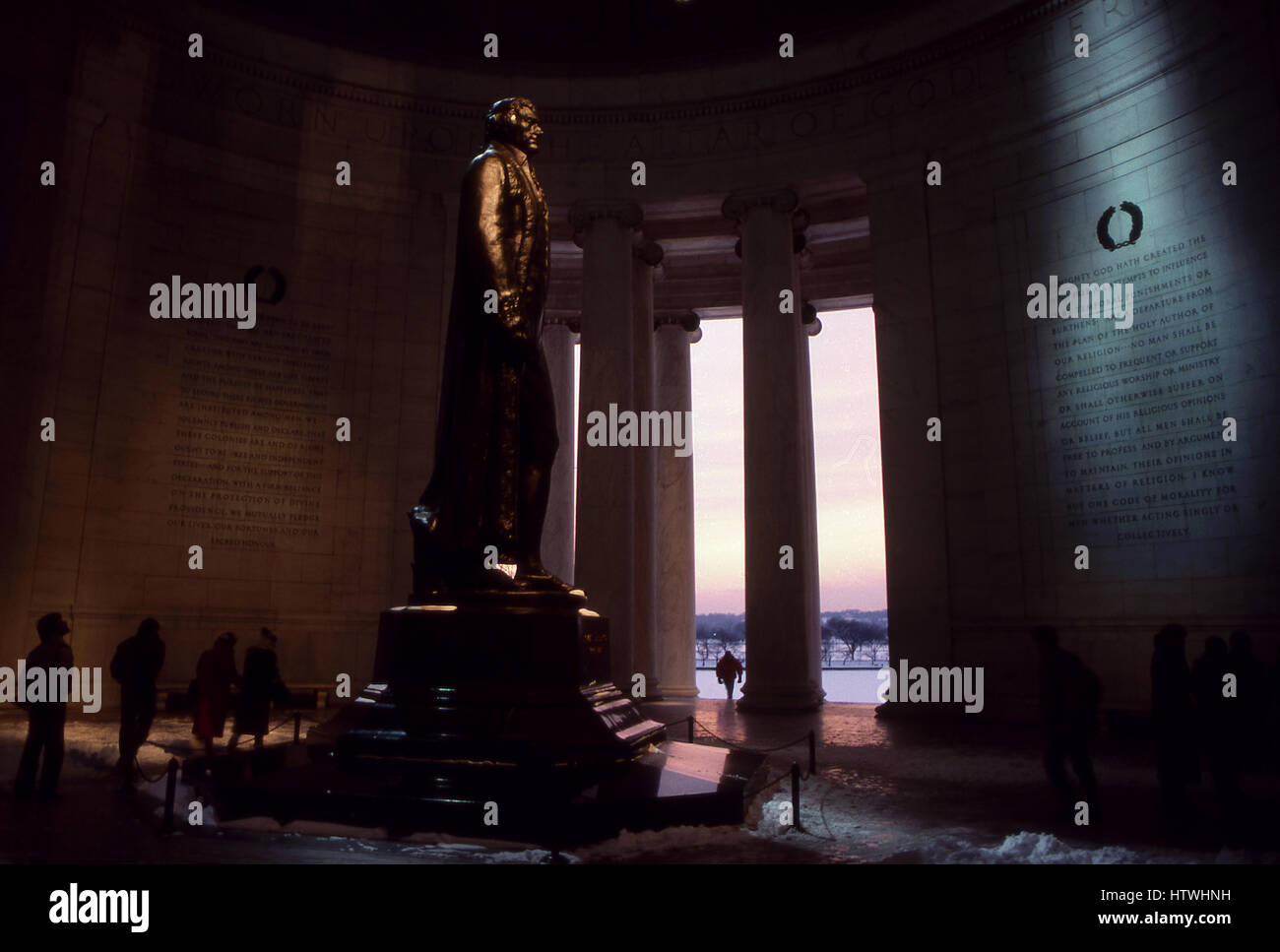 L'intérieur de la Jefferson Memorial à Washington, D.C. Banque D'Images