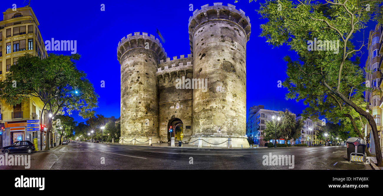 Tours de quart à Valence, Espagne Banque D'Images