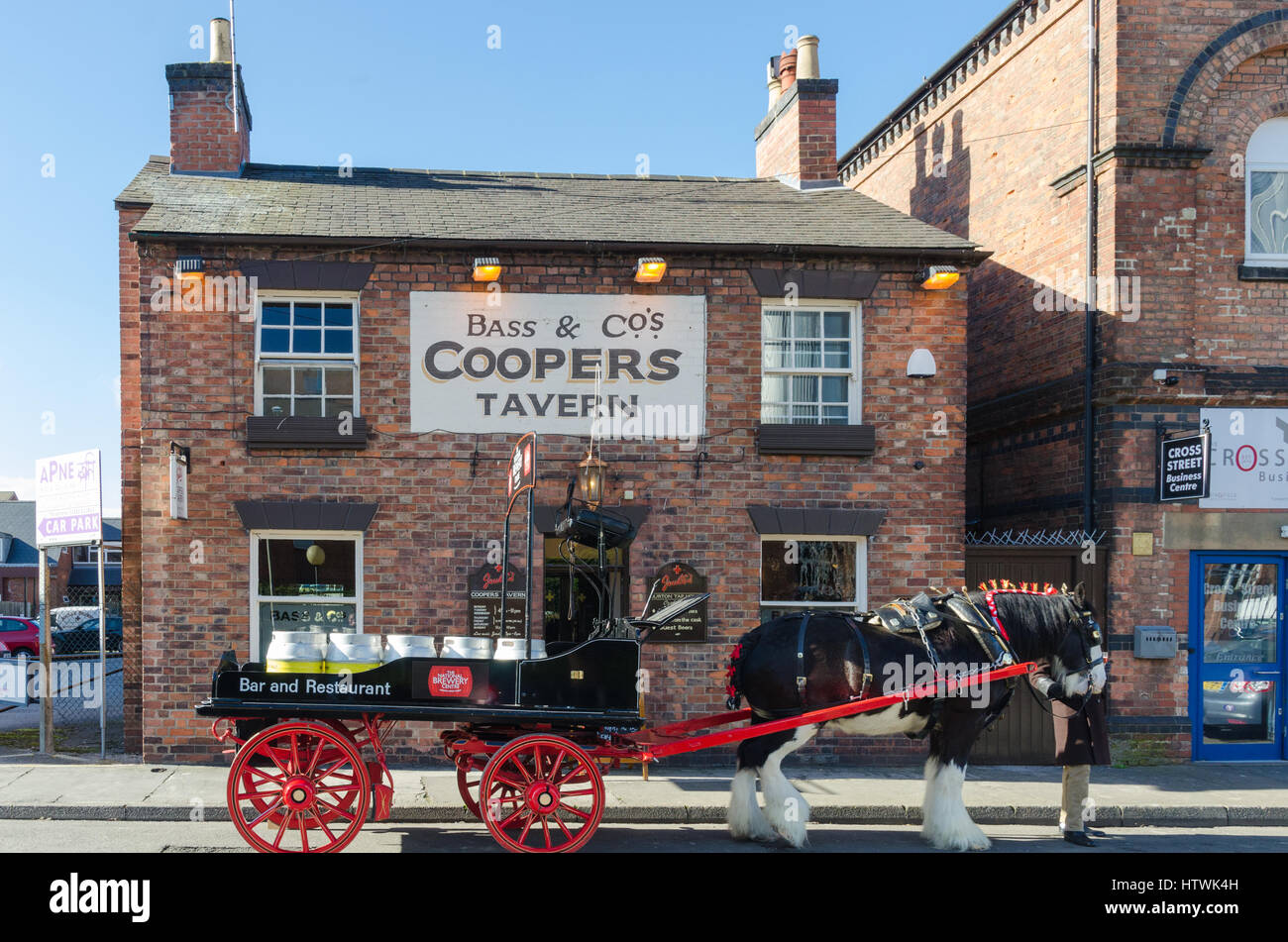 Le Coopers Tavern à Burton-upon-Trent, qui vient d'être rénové par Joules Brewery Banque D'Images