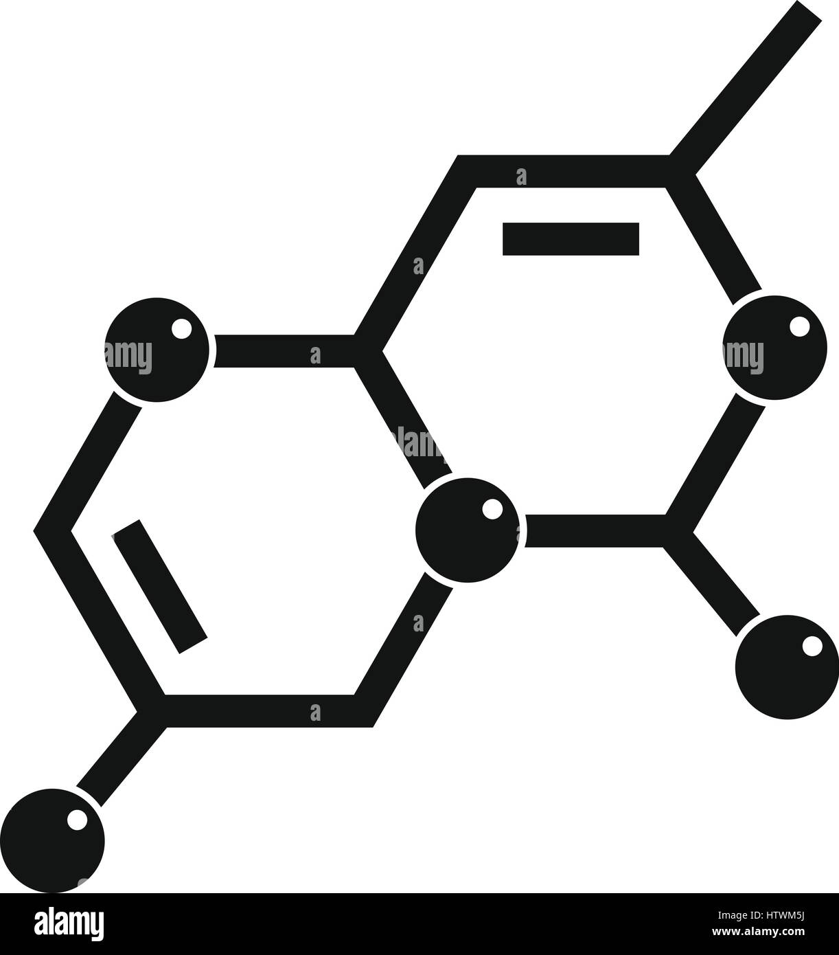 L'icône de réseau cristallin, le style simple Illustration de Vecteur