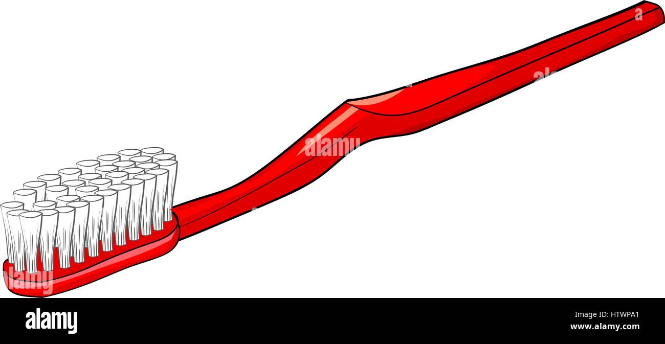 Illustration de la brosse à dents dessin animé isolé. EPS vectoriel 8. Illustration de Vecteur