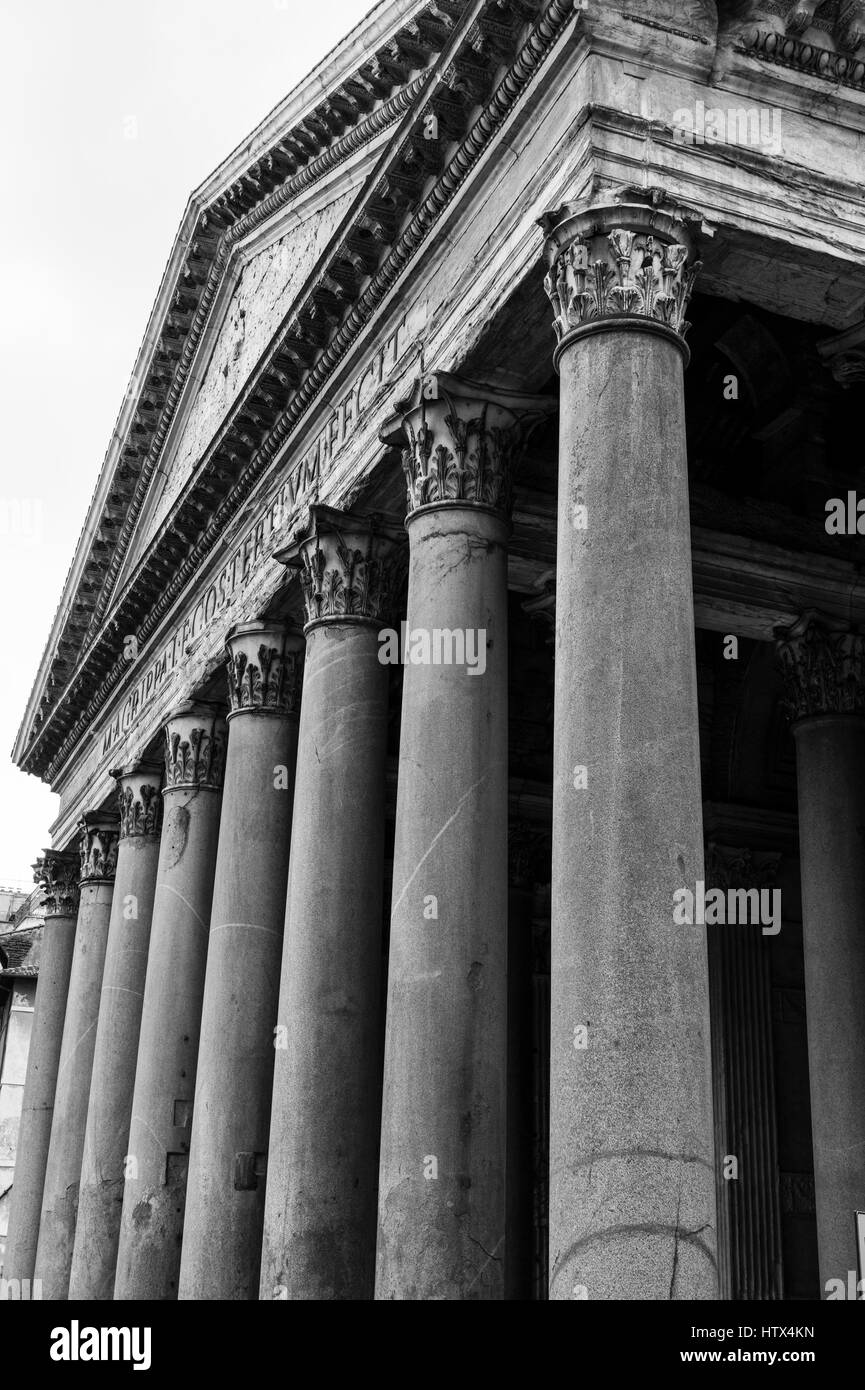 Le panthéon (118-128 AD) à Rome, Italie. Banque D'Images