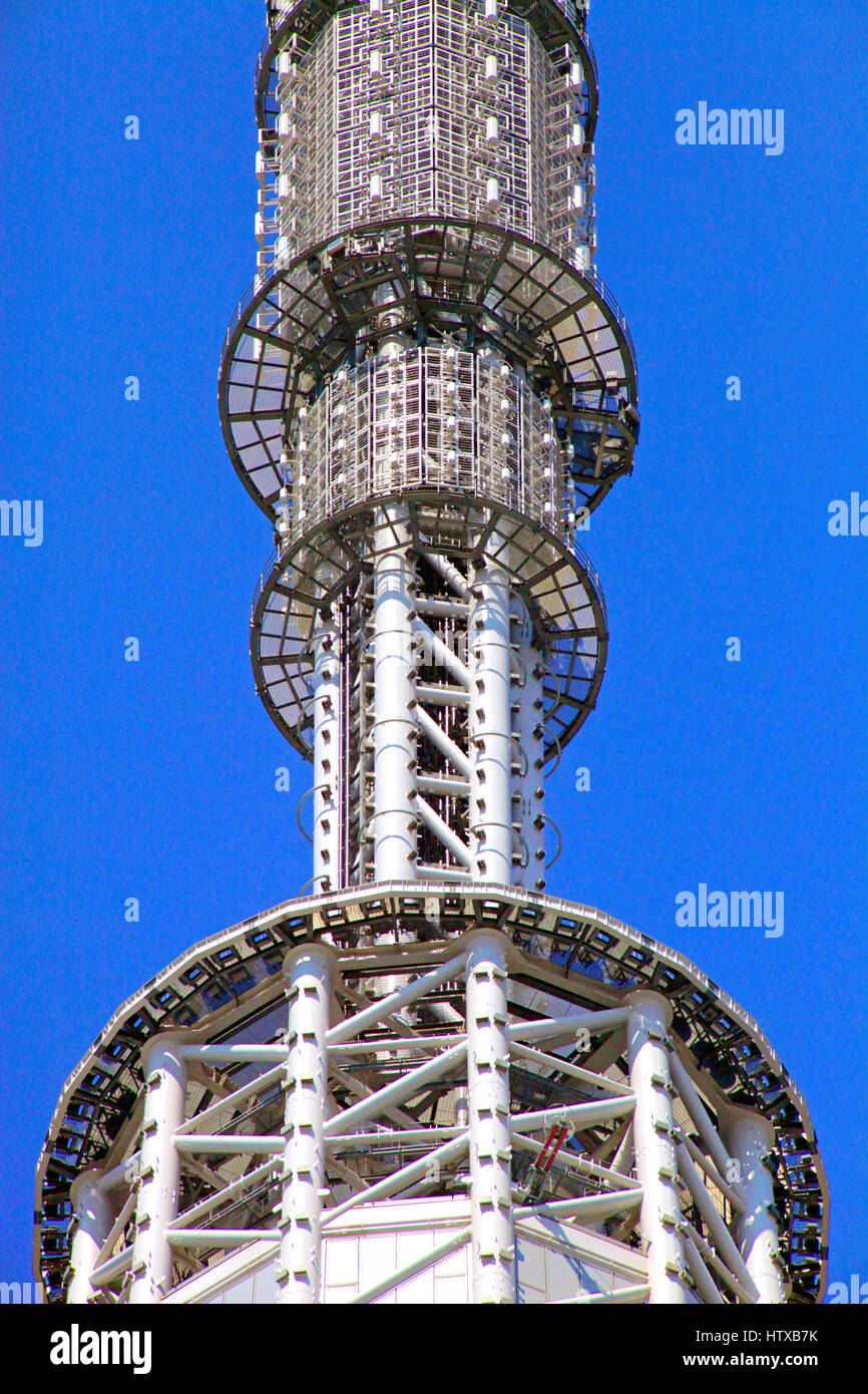 Gros plan de Sumida Tokyo Japon Tokyo Skytree Banque D'Images