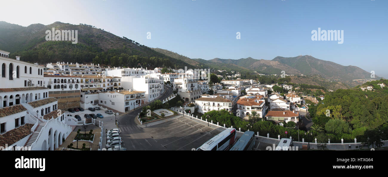 Mijas, village blanc, Costa del Sol, Andalousie, Espagne Banque D'Images