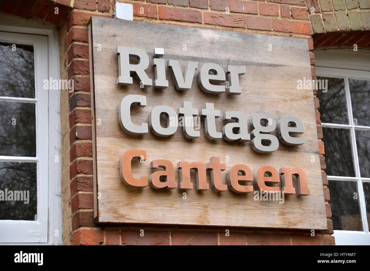 Le River Cottage Canteen, administré par Hugh Fearnley-Whittingstall chef, à Winchester, Hampshire Banque D'Images