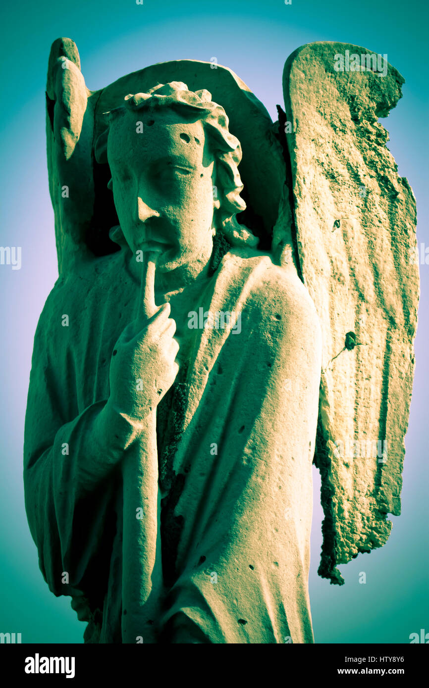 Angel la figure. La Cathédrale Notre Dame. Paris, France, Europe. Banque D'Images