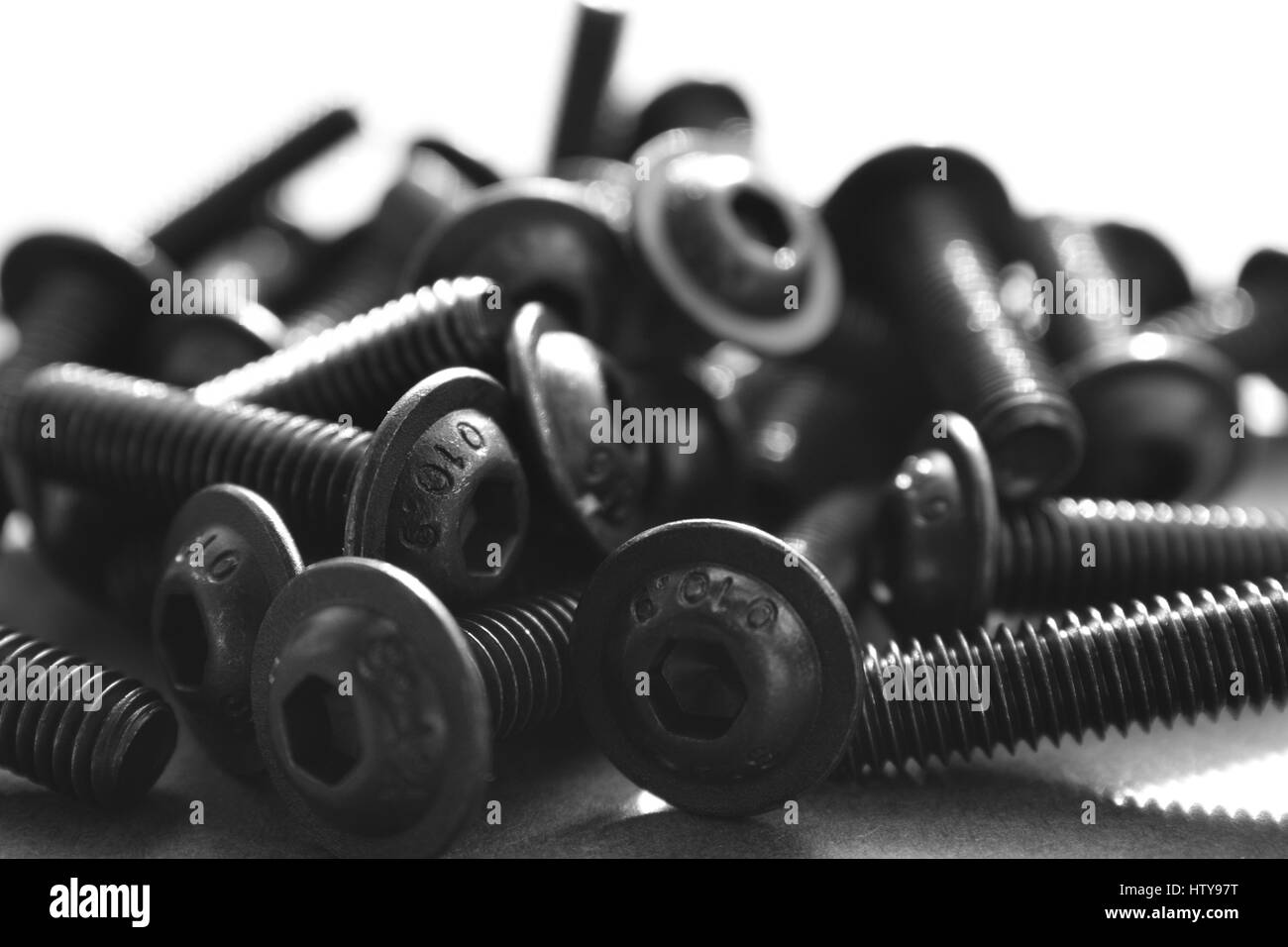 Matériel : haute résistance à la tête à embase vis allen Banque D'Images