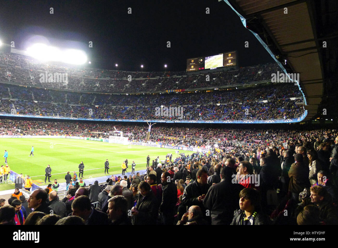 Camp Nou est un stade de football de Barcelone, Espagne. C'est également la maison de club Futbold Barcelone depuis 1957. Banque D'Images