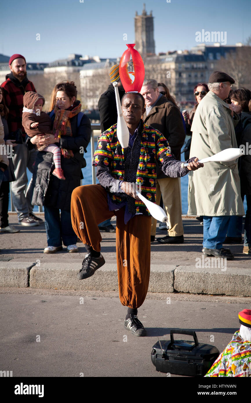 Artiste de rue. Paris, France, Europe Banque D'Images