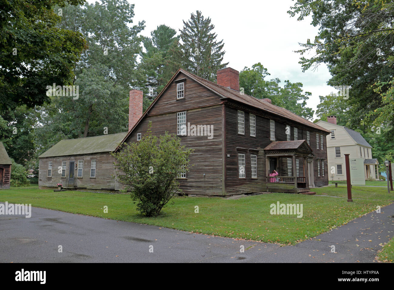Frary House, un 1750s home interprété pour représenter les années 1890 accueil de Mlle Alice C. Baker, Historic Deerfield, Comté de Franklin, Massachusetts, Unite Banque D'Images