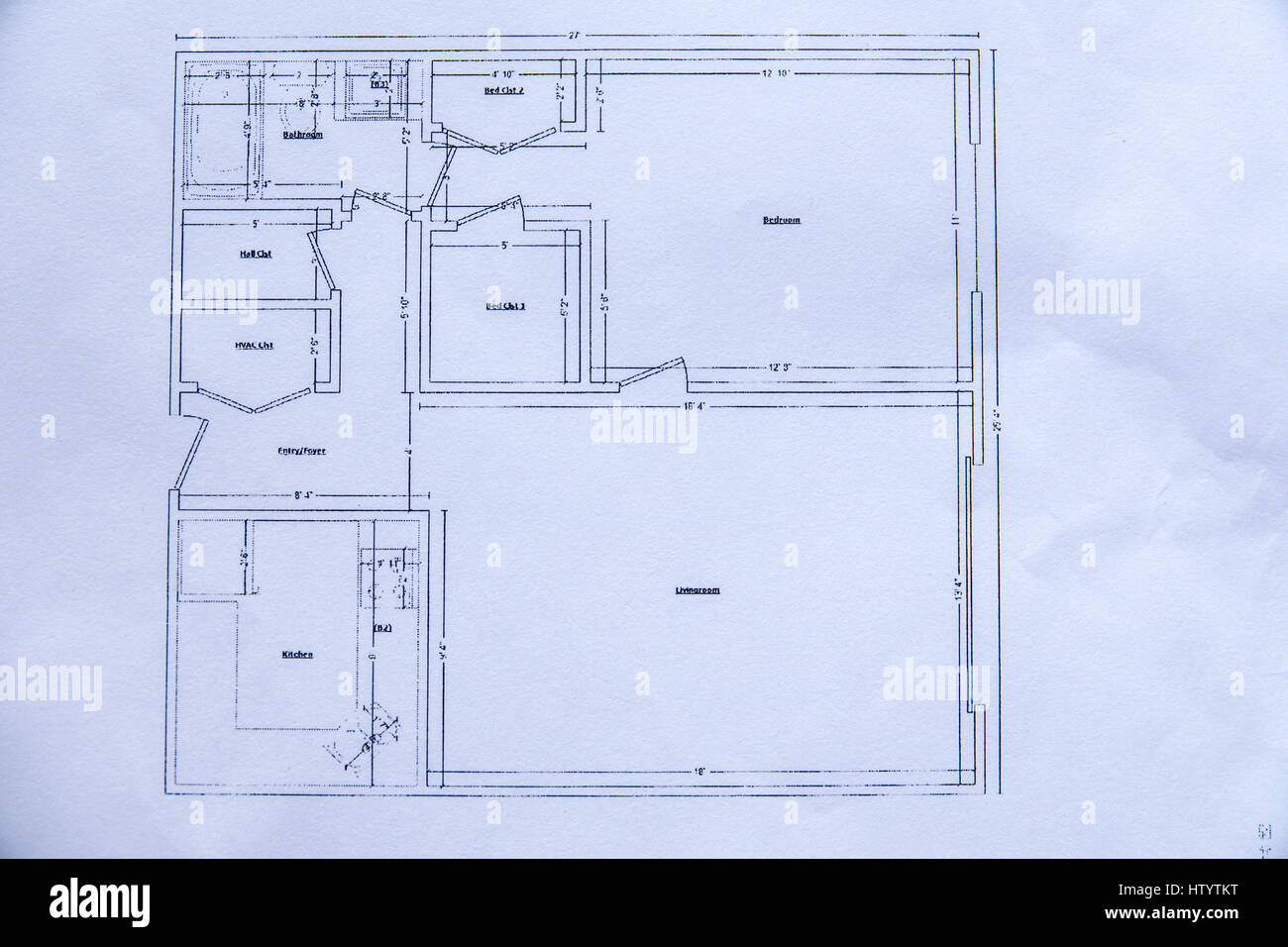 Miami Beach Florida,architecture,plan d'étage,dessin à l'échelle,dimensions,résidentiel,appartement,FL170122013 Banque D'Images