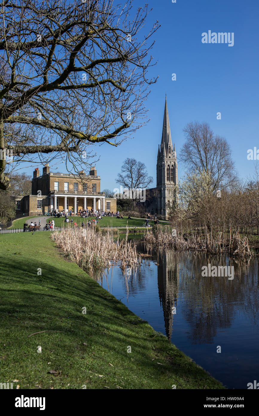 Londres, Royaume-Uni. Mar 15, 2017.UK weather. Belle, ensoleillée, le printemps de jonquilles dans Finsbury Park et Clissold Park, Londres. Credit : Carol Moir/Alamy Live News Banque D'Images