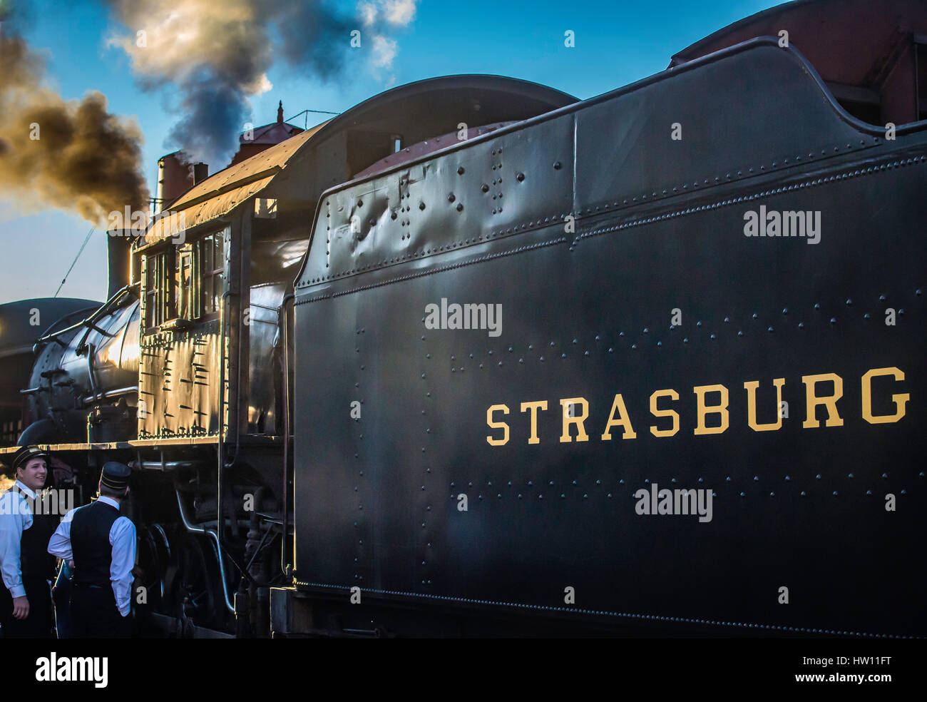 Strasburg Railroad, Lancaster, PA. le plus ancien chemin de fer d'exploitation dans l'hémisphère occidental et le plus ancien service public dans la Commonwe Banque D'Images