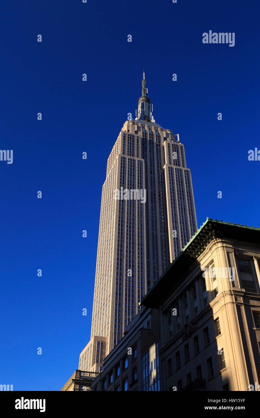 USA, New York, Manhattan, Empire State Building Banque D'Images