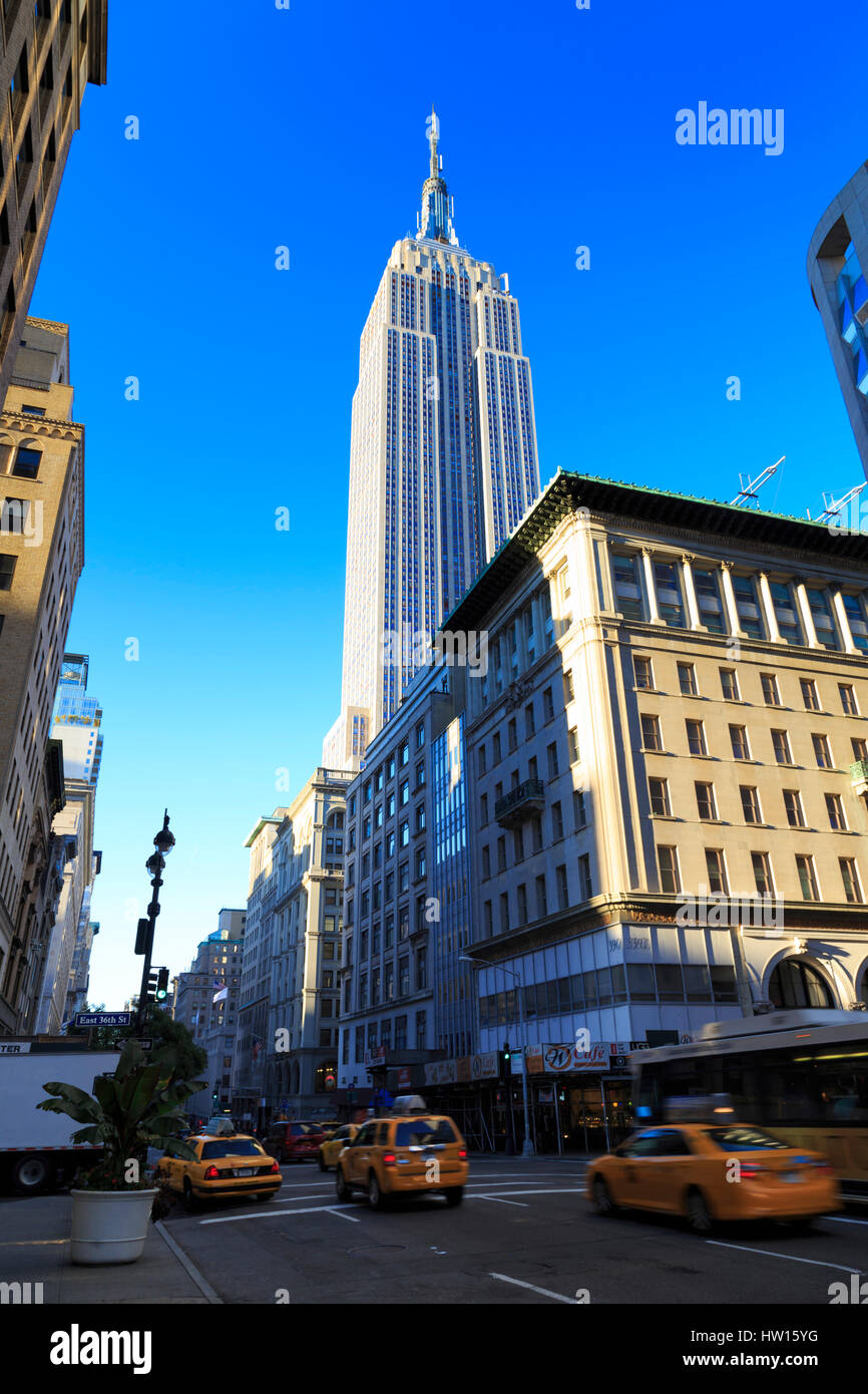 USA, New York, Manhattan, Empire State Building Banque D'Images