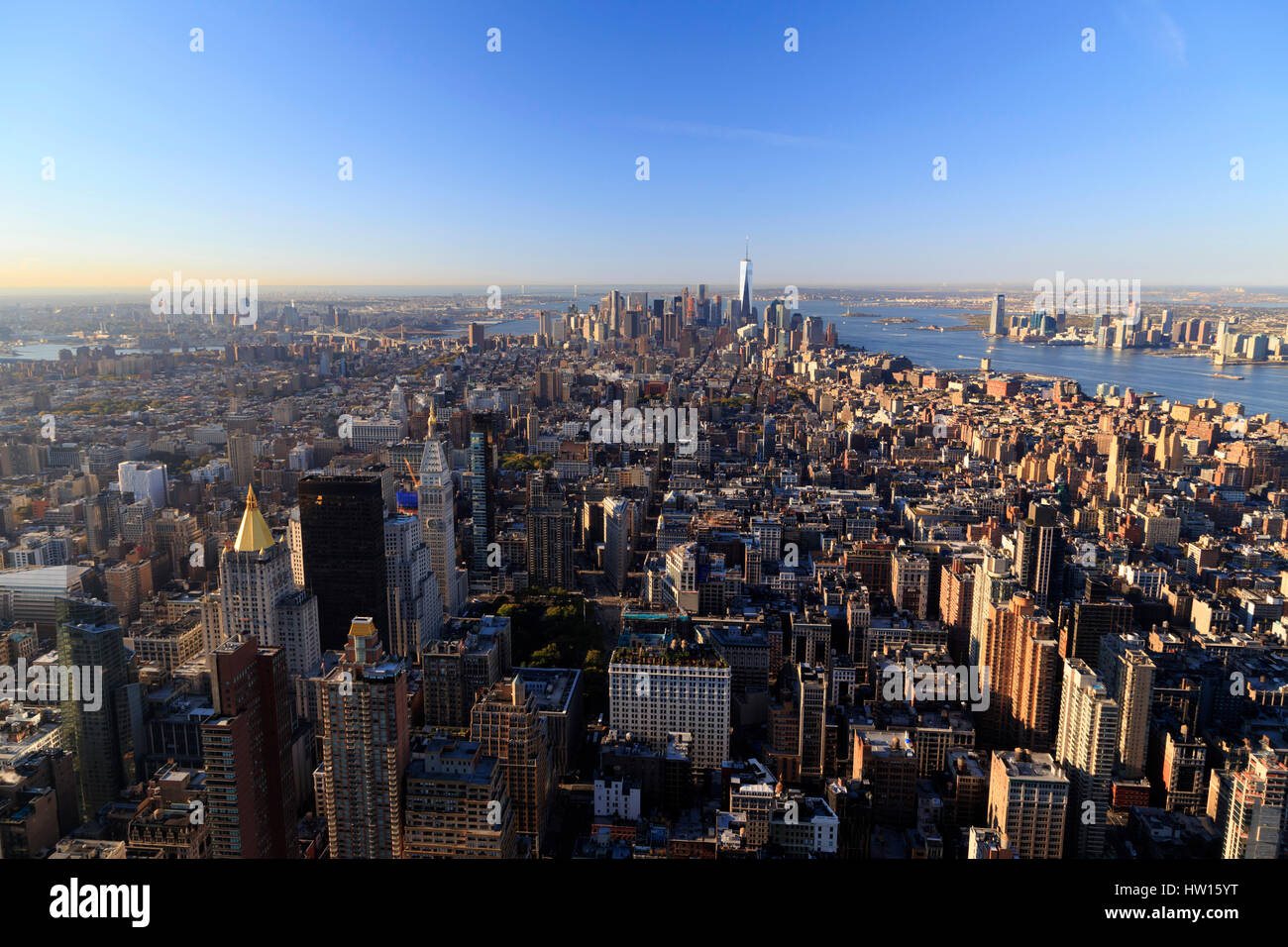 USA, New York, New York, Manhattan, Observatoire de l'Empire State Building Banque D'Images