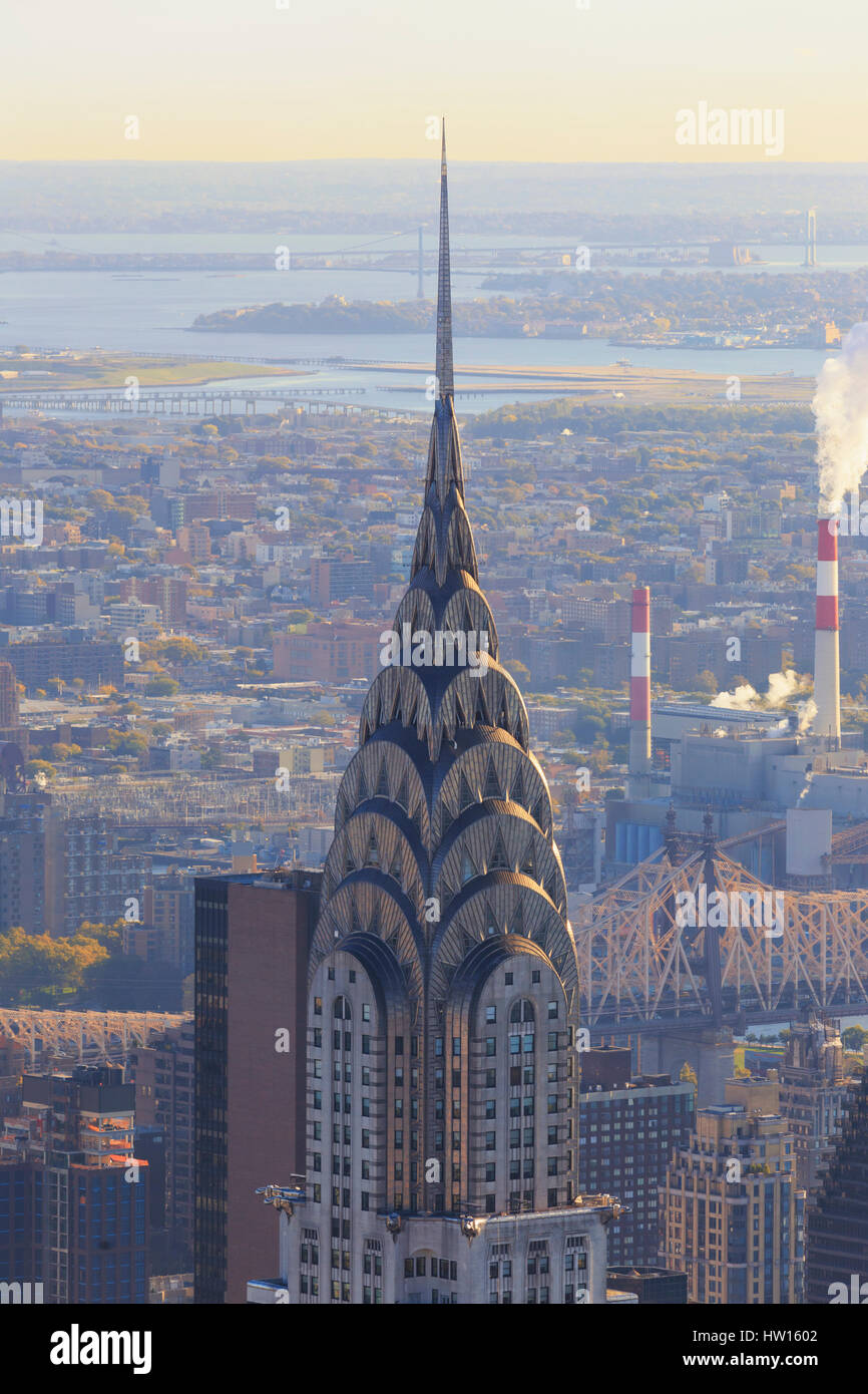 USA, New York, New York, Manhattan, Observatoire de l'Empire State Building Banque D'Images