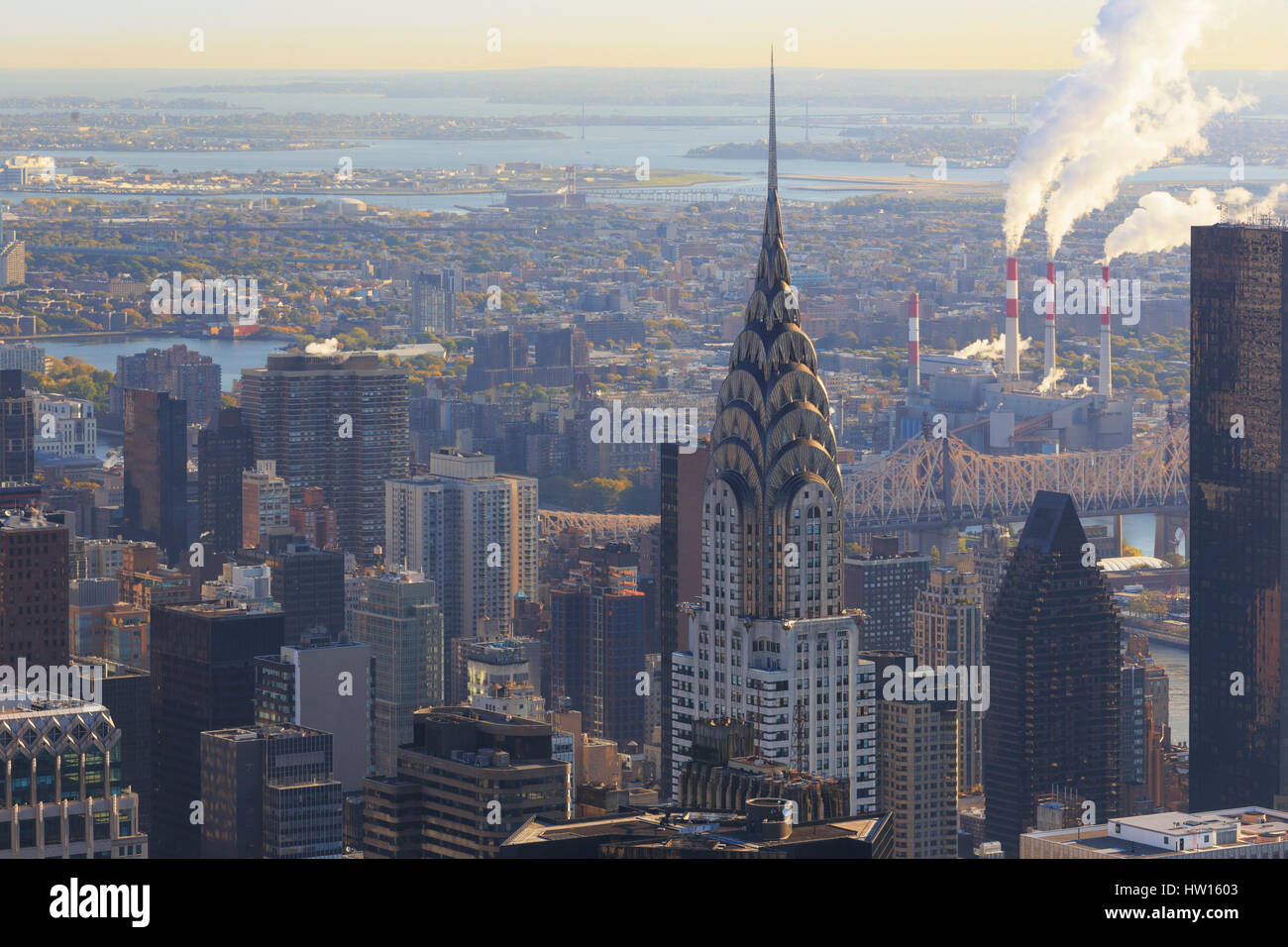 USA, New York, New York, Manhattan, Observatoire de l'Empire State Building Banque D'Images