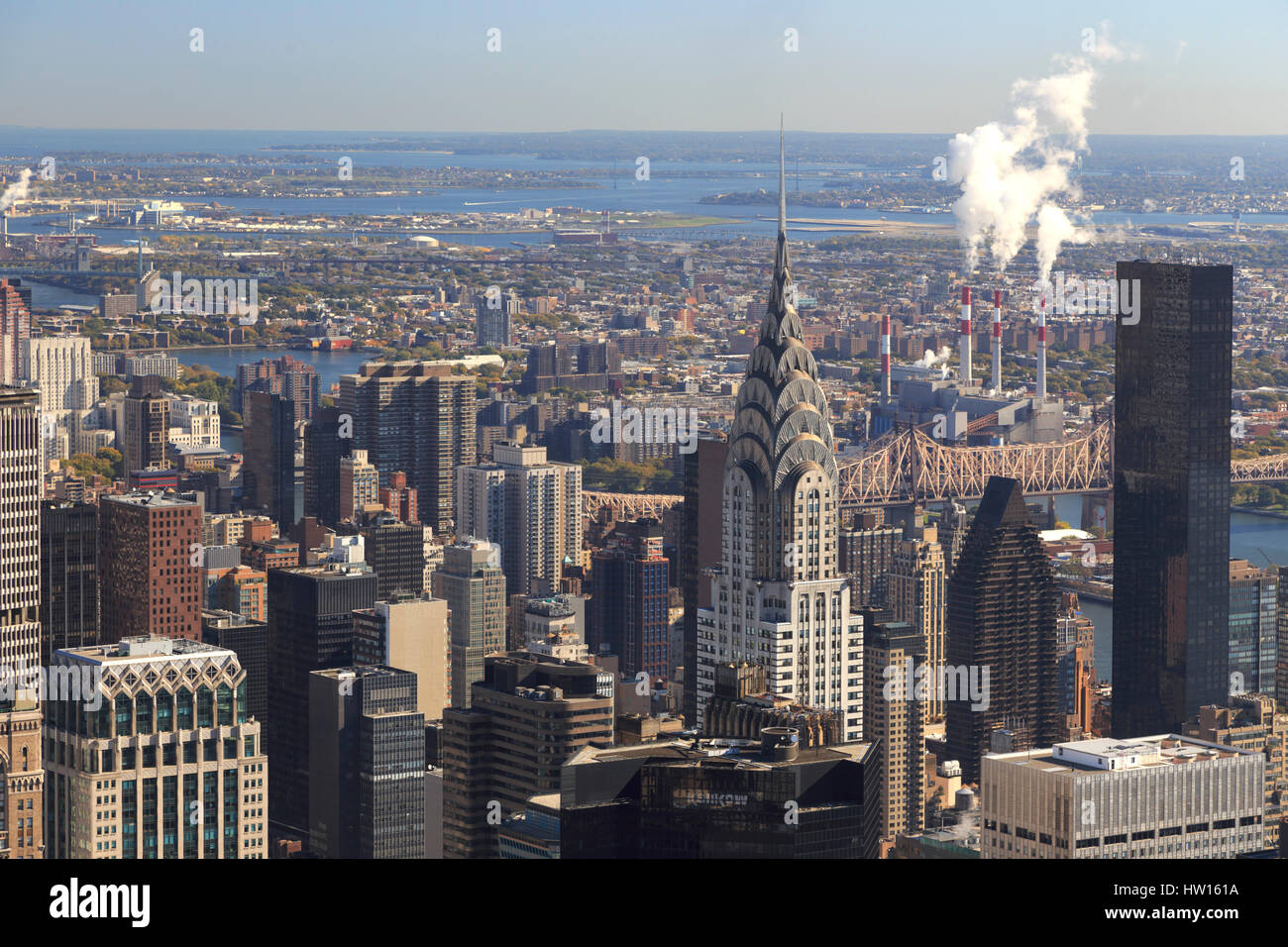 USA, New York, New York, Manhattan, Observatoire de l'Empire State Building Banque D'Images