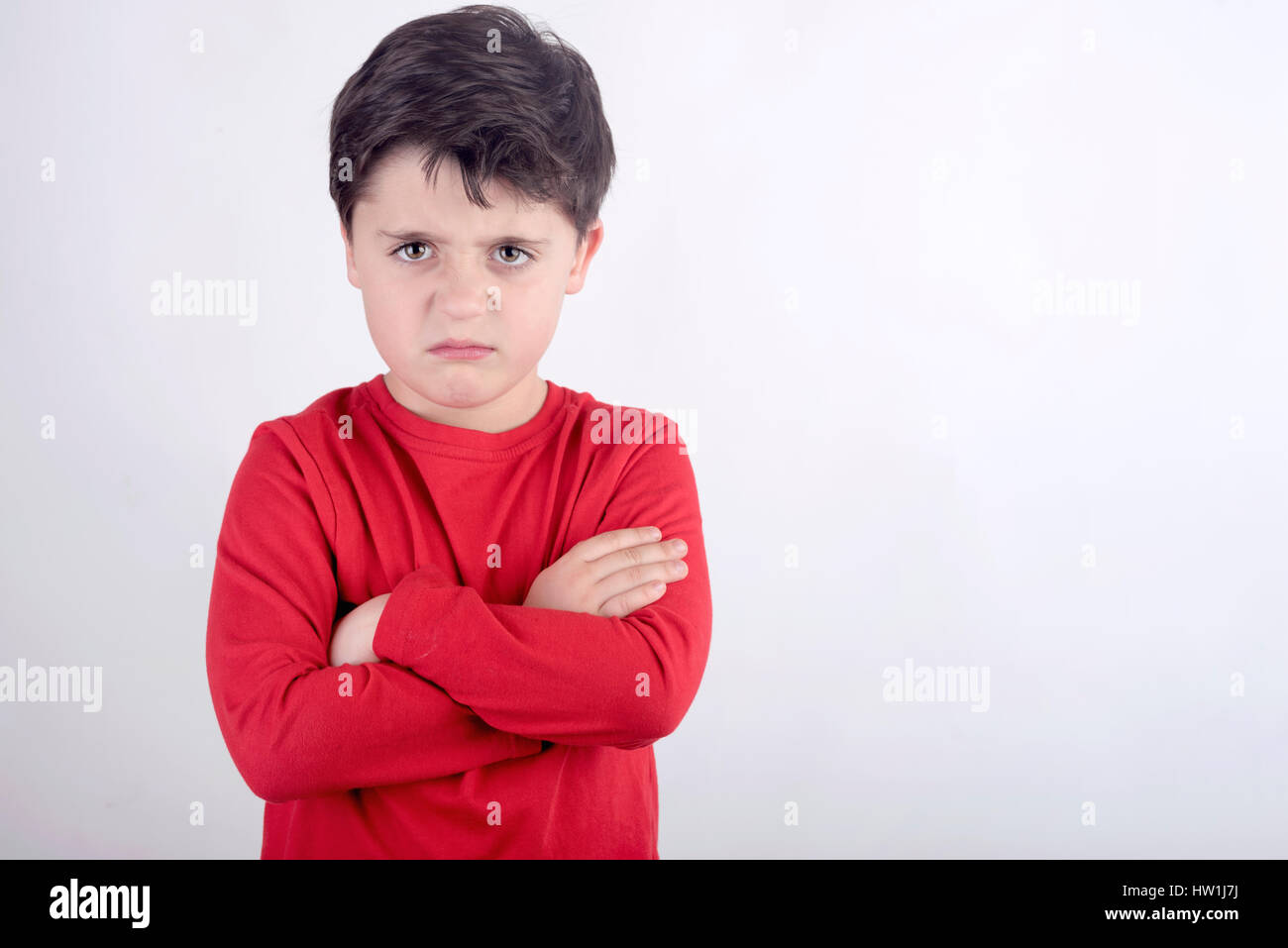 Enfant en colère Banque D'Images