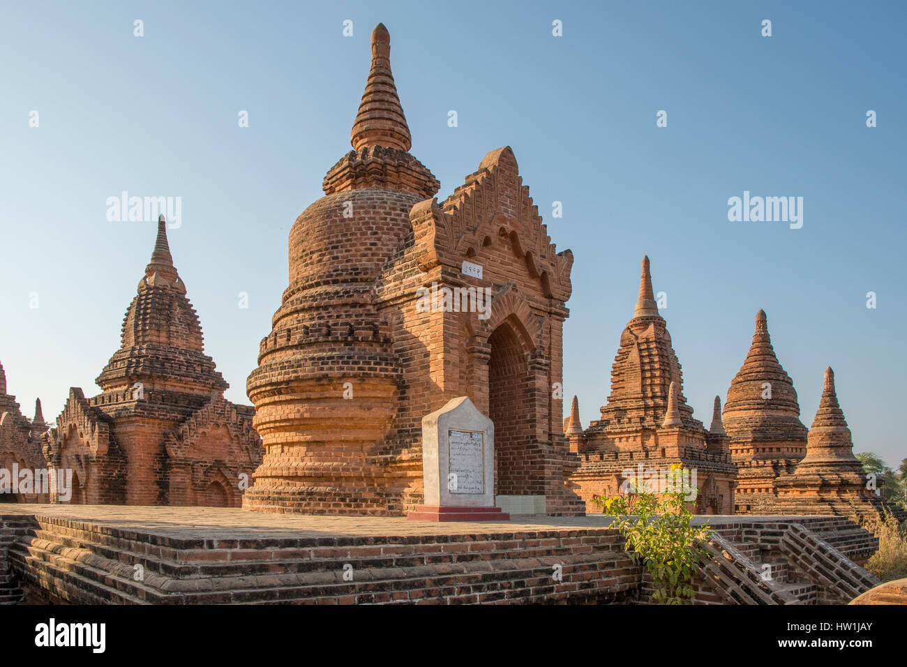 Khe-Min-Kha Temple de Bagan, Myanmar Banque D'Images