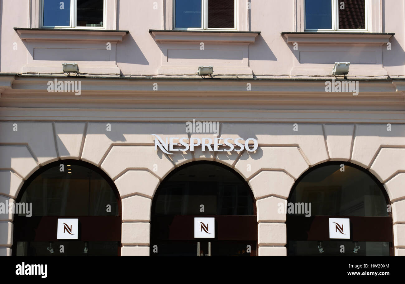 Boutique Nespresso Varsovie Pologne Banque D'Images