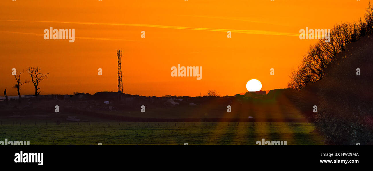 La photographie au coucher du soleil Banque D'Images