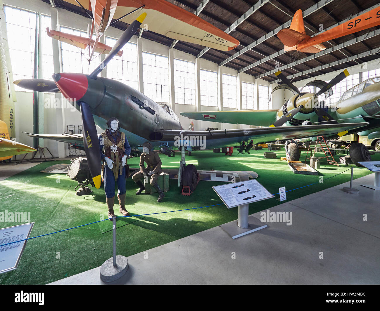 Avia B33 ou Iliouchine Il-10 'bête' à la Musée de l'Aviation Polonaise à Cracovie en Pologne Banque D'Images