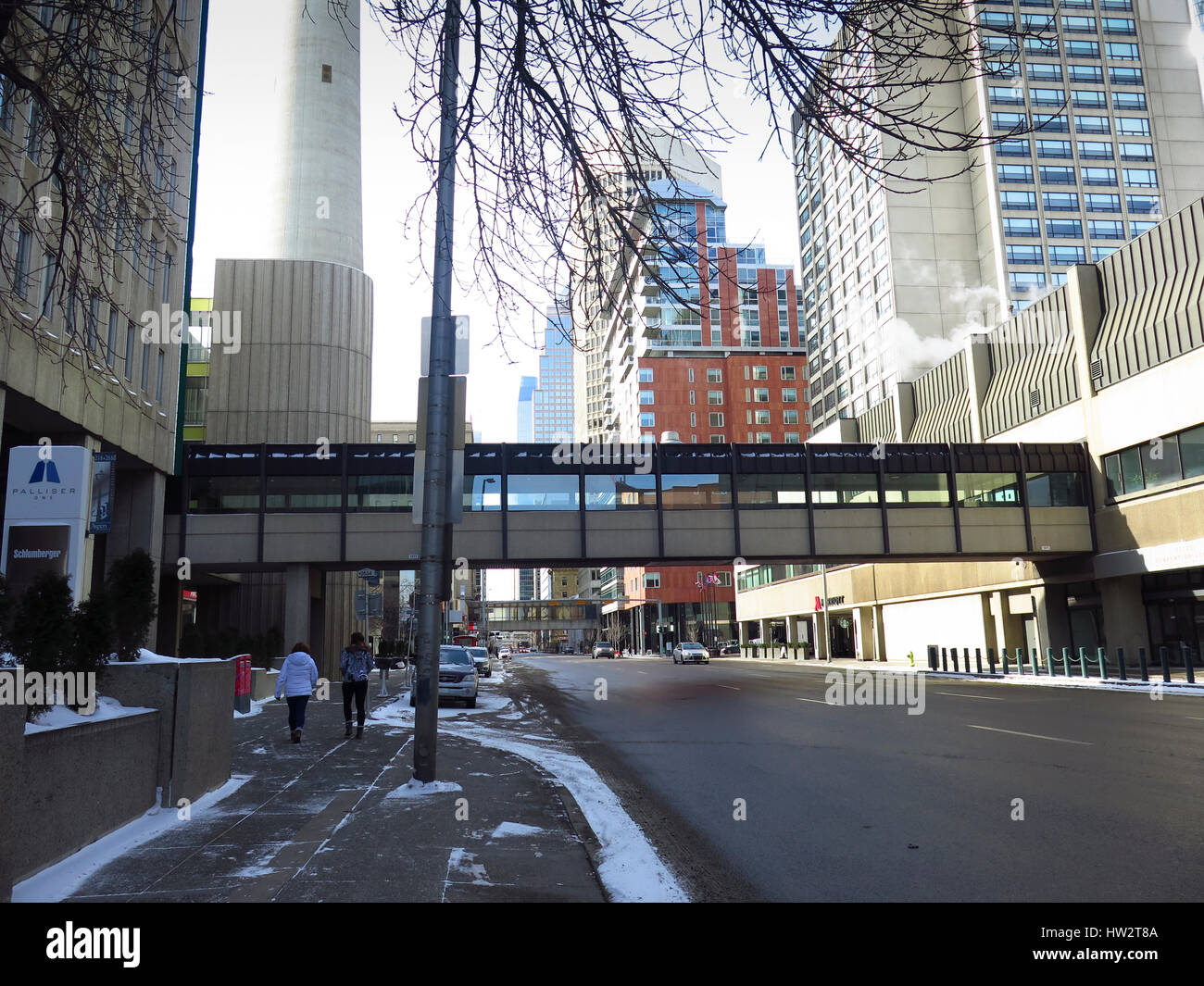 Centre-ville de Calgary, Alberta Banque D'Images