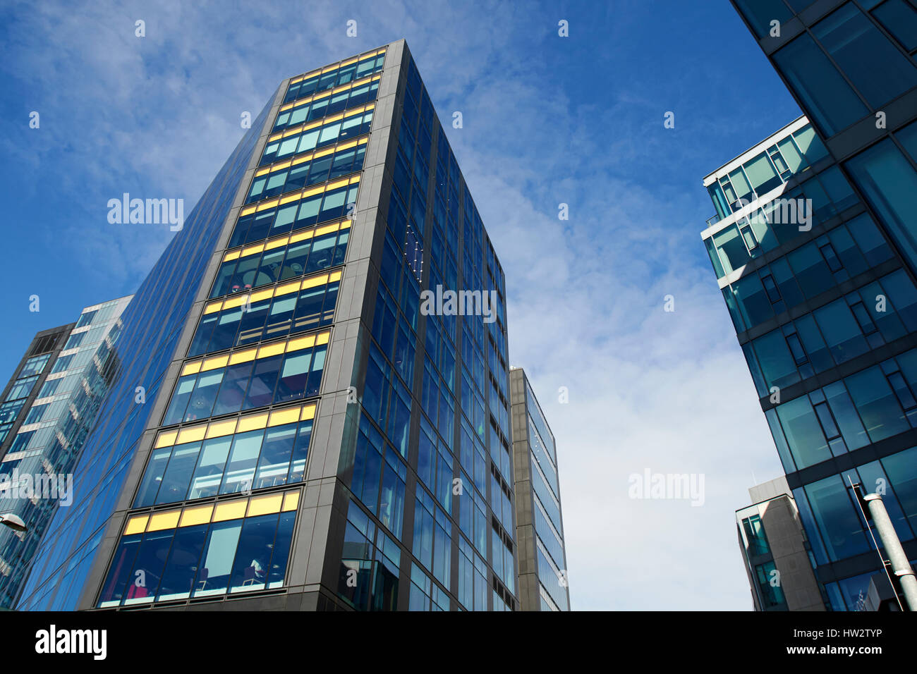 Quais de construction montevetro google Dublin République d'Irlande Banque D'Images