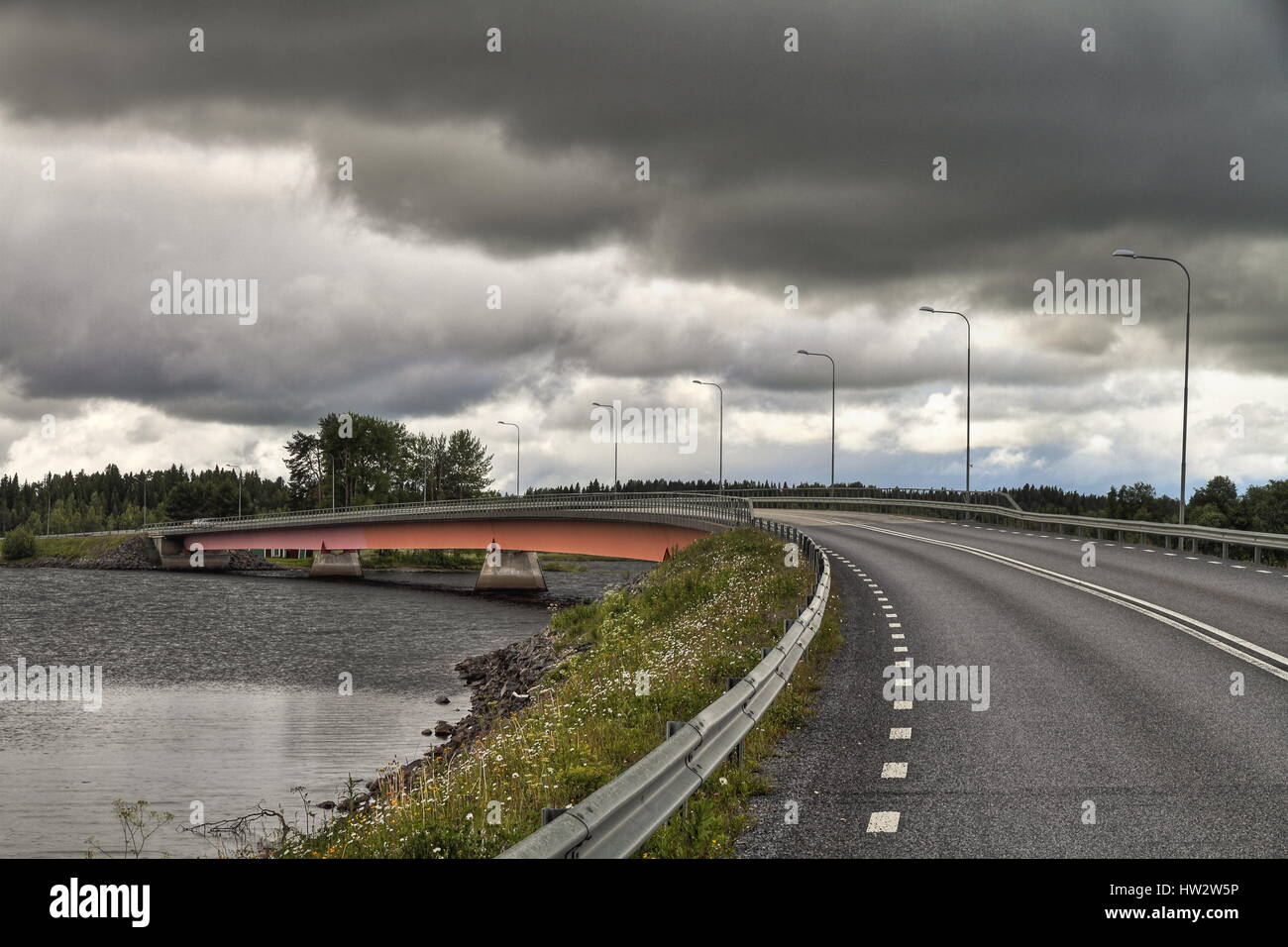 Près du village de pont Bye, Suède Banque D'Images