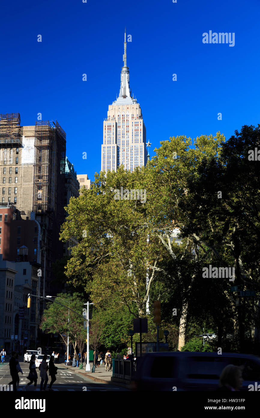 USA, New York, New York City, Empire State Building Banque D'Images