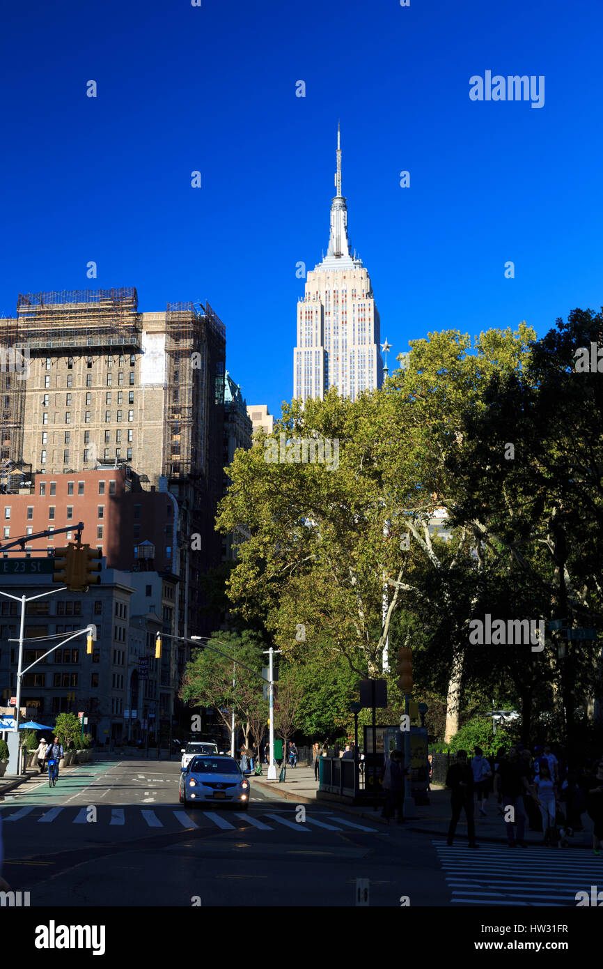 USA, New York, New York City, Empire State Building Banque D'Images