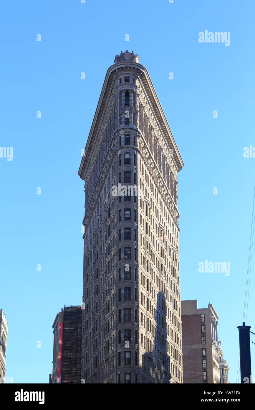 USA, New York, New York, Manhattan, Flatiron Building Banque D'Images