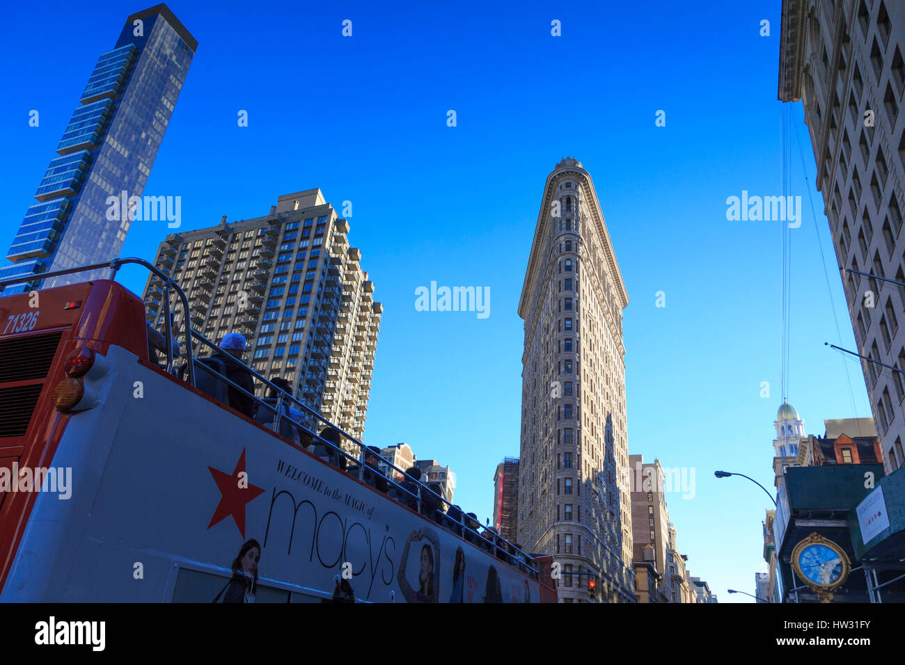 USA, New York, New York, Manhattan, Flatiron Building Banque D'Images