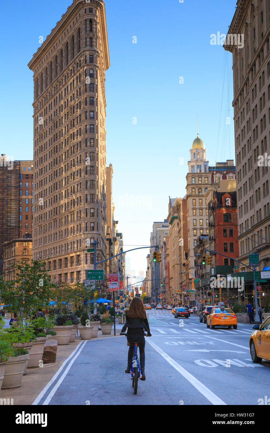 USA, New York, New York, Manhattan, Flatiron Building Banque D'Images