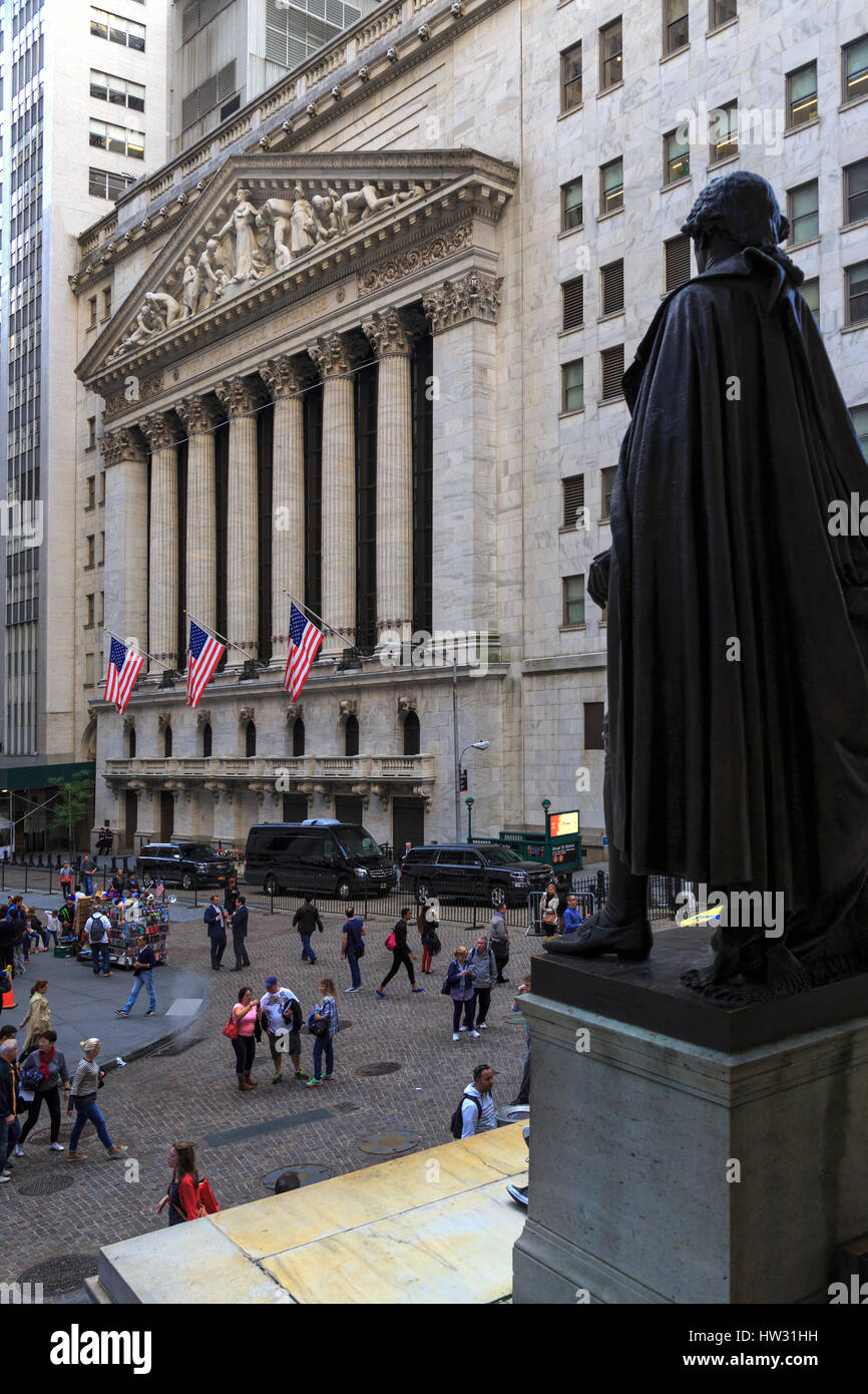 USA, New York, New York, Manhattan, Wall Street Banque D'Images
