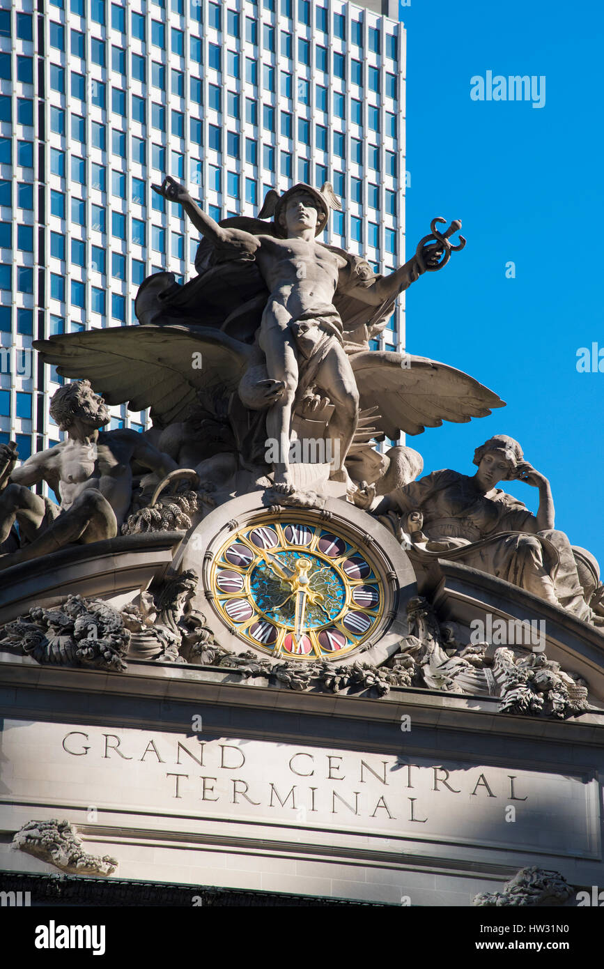 USA, New York, New York, Manhattan, Grand Central Station Banque D'Images